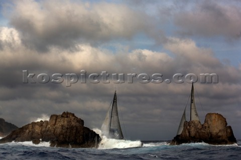 Ibiza Spain  18  23 September 2006 TP 52 Breitling Cup Medcup  Illes Balears 2006 Anonimo and Platoo