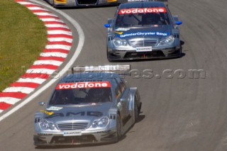 Mika HŠkkinen racing at the DTM at Brands Hatch on July 2nd 2006