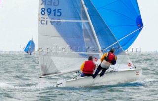 Peter Alarie crews for helm Hasso Plattner during the 505 Worlds at Hayling Island 2006