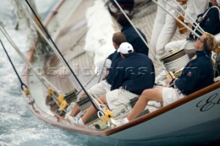 SAINT-TROPEZ, FRANCE - The Voiles de St Tropez on October 3rd 2006. The largest classic and modern yachts from around the world gather in Saint-Tropez annually for a week of racing and festivities to mark the end of the Mediterranean season, before most head across the Atlantic to winter in the Caribbean. .