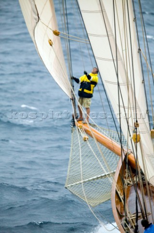 SAINTTROPEZ FRANCE  The Voiles de St Tropez on October 3rd 2006 The largest classic and modern yacht