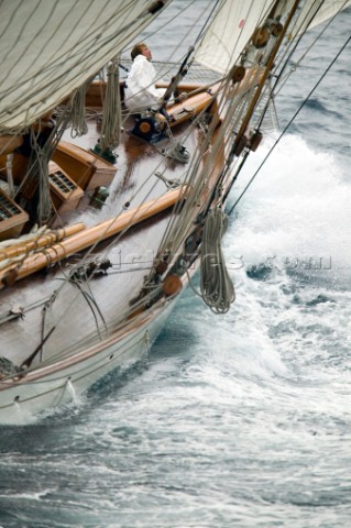 SAINTTROPEZ FRANCE  The Voiles de St Tropez on October 3rd 2006 The largest classic and modern yacht