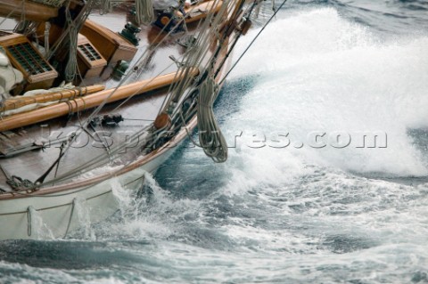 SAINTTROPEZ FRANCE  The Voiles de St Tropez on October 3rd 2006 The largest classic and modern yacht