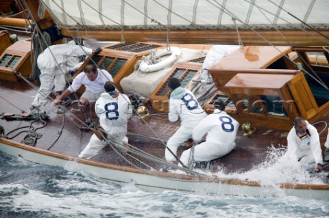 SAINTTROPEZ FRANCE  The Voiles de St Tropez on October 3rd 2006 The largest classic and modern yacht