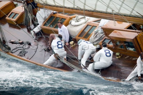 SAINTTROPEZ FRANCE  The Voiles de St Tropez on October 3rd 2006 The largest classic and modern yacht