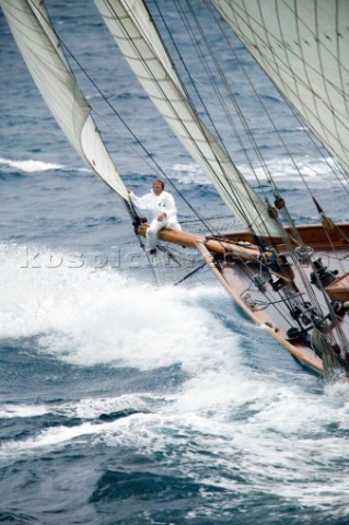 SAINTTROPEZ FRANCE  The Voiles de St Tropez on October 3rd 2006 The largest classic and modern yacht