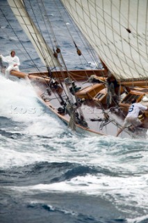 SAINT-TROPEZ, FRANCE - The Voiles de St Tropez on October 3rd 2006. The largest classic and modern yachts from around the world gather in Saint-Tropez annually for a week of racing and festivities to mark the end of the Mediterranean season, before most head across the Atlantic to winter in the Caribbean. .