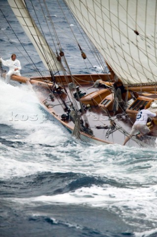 SAINTTROPEZ FRANCE  The Voiles de St Tropez on October 3rd 2006 The largest classic and modern yacht