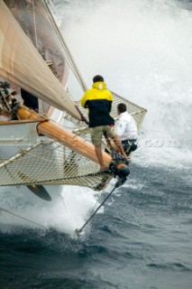 SAINT-TROPEZ, FRANCE - The Voiles de St Tropez on October 3rd 2006. The largest classic and modern yachts from around the world gather in Saint-Tropez annually for a week of racing and festivities to mark the end of the Mediterranean season, before most head across the Atlantic to winter in the Caribbean. .