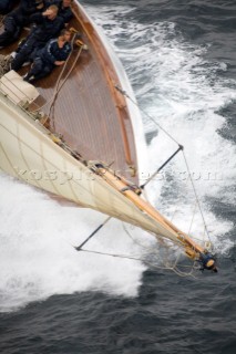 SAINT-TROPEZ, FRANCE - The Voiles de St Tropez on October 3rd 2006. The largest classic and modern yachts from around the world gather in Saint-Tropez annually for a week of racing and festivities to mark the end of the Mediterranean season, before most head across the Atlantic to winter in the Caribbean. .