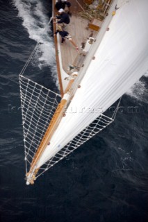 SAINT-TROPEZ, FRANCE - The Voiles de St Tropez on October 3rd 2006. The largest classic and modern yachts from around the world gather in Saint-Tropez annually for a week of racing and festivities to mark the end of the Mediterranean season, before most head across the Atlantic to winter in the Caribbean. .