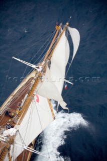 SAINT-TROPEZ, FRANCE - The Voiles de St Tropez on October 3rd 2006. The largest classic and modern yachts from around the world gather in Saint-Tropez annually for a week of racing and festivities to mark the end of the Mediterranean season, before most head across the Atlantic to winter in the Caribbean. .