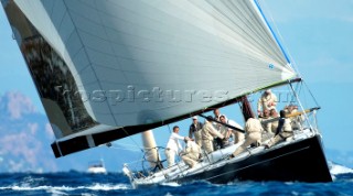 The yacht Atlanta II taking part at Les Voiles de Saint Tropez 2005