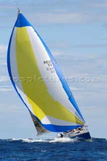 Formidable 3 on a spinnaker run during Les Voiles de Saint Tropez 2005