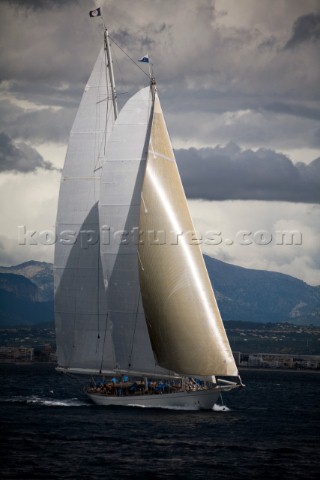 PALMA MAJORCA  October 12th 2006 The 46 metre sailing superyacht Windrose of Amsterdam from Holland 