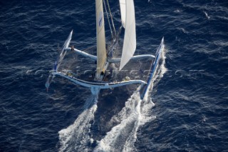 05/11/2006 - Pointe à Pitre/Guadeloupe (FRA) - Arrivée Route du Rhum 2006 - le vainqueur Lionel Lemonchois (Gitana 11)***05/11/2006 - Pointe à Pitre/Guadelupe (FRA) - Route du Rhum 2006 arrival - overall winner Lionel Lemonchois (Gitana 11)