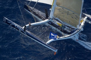 05/11/2006 - Pointe à Pitre/Guadeloupe (FRA) - Arrivée Route du Rhum 2006 - le vainqueur Lionel Lemonchois (Gitana 11)***05/11/2006 - Pointe à Pitre/Guadelupe (FRA) - Route du Rhum 2006 arrival - overall winner Lionel Lemonchois (Gitana 11)