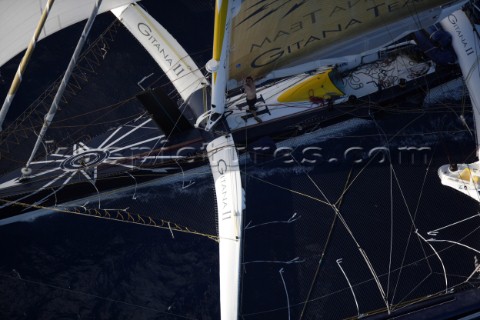 05112006  Pointe  PitreGuadeloupe FRA  Arrive Route du Rhum 2006  le vainqueur Lionel Lemonchois Git