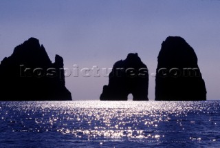 Capri - Italy -. Faraglioni Rocks.