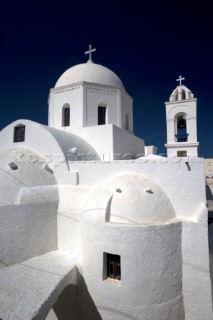 Greece - Santorini island - August 2006. Megalochori traditional Village