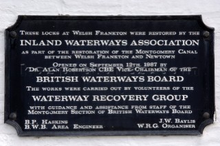 Sign at Frankton locks,Frankton Junction,Welsh Frankton,Montgomery Canal,Shropshire,England,uk.April 2006.