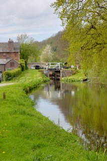 Belan bottom lock,Montgomery canal,below bridge 121,near Welshpool,Powys,Wales,UK.May 2006.