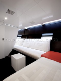 Guest cabins onboard the new Wally 143 yacht Esense