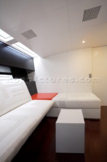 Guest cabins onboard the new Wally 143 yacht Esense