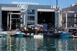 Valencia, 22 03 07. Team bases. BMW ORACLE Racing