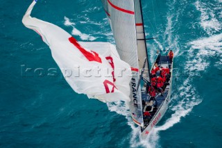 Valencia, 04 04 2007. Louis Vuitton ACT 13. Fleet Race. AREVA Challenge. .