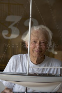 Spain Valencia   24 06 05 32nd Americas Cup  - Valencia Louis Vuitton Act 5 - Yacht Designer Olin Stevens