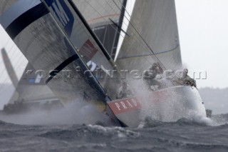 Trapani, 30 09 2005 . Trapani Louis Vuitton Acts 8 & 9. Victory Challenge.  vs Luna Rossa Challenge.