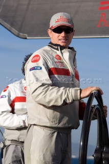 Valencia Spain 18- 01- 07Luna Rossa ITA94 Training James Spithill