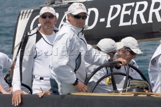 Chris Dickson and Larry Ellison BMW Oracle