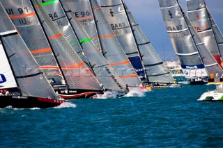 Fleet start line