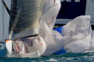 Valencia, 25 03 07. 32nd Americas Cup Training Day United Internet Team Germany