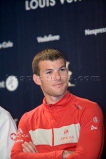 02/04/2007-Valencia (Spain)- 32nd Americas Cup - BMW ORACLE Racing - ACT 13 skippers opening press conference - Sebastien Col