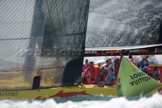 China Team rounding windward mark