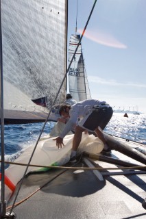 Crew work and teamwork onboard BMW Oracle