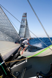 Crew work and teamwork onboard BMW Oracle