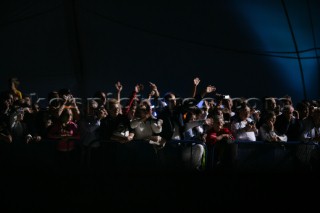 Crowds and spectators at night