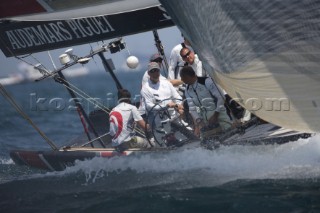 Brad Butterworth steering Alinghi