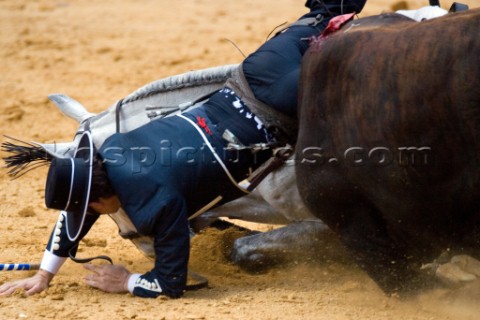 Bull fight in Valencia Spain