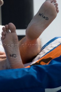 Valencia, 17 04 2007. Louis Vuitton RR1. United Internet Team Germany No Wind!