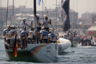 Valencia, 17 04 2007. Louis Vuitton RR1. Race cancelled United Internet Team Germany