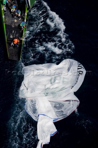 VALENCIA SPAIN  May 14th  HRH King JuanCarlos of Spain orange shirt racing as 18th man onboard Desaf