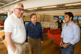 Valencia, 19 05 2007. Louis Vuitton Cup Semi Finals. Patrizio Bertelli, Jean Todt  and Felipe Massa.