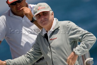 Valencia, 18 05 2007. Louis Vuitton Cup Semi Finals. Luna Rossa Challenge,©Carlo Croce (President Yacht Club Italiano).