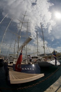 PALMA, MAJORCA - JUNE 16TH:  Fifty-two of the worlds largest and most expensive sailing superyachts have gathered in Majorca for three days of racing and social events.