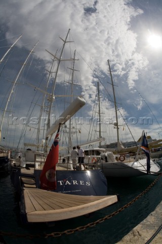 PALMA MAJORCA  JUNE 16TH  Fiftytwo of the worlds largest and most expensive sailing superyachts have